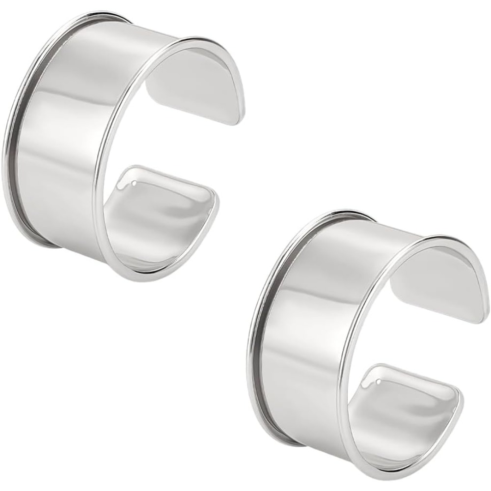 Wrist Wraps - 2 pçs platina ranhurada pulseiras estilo