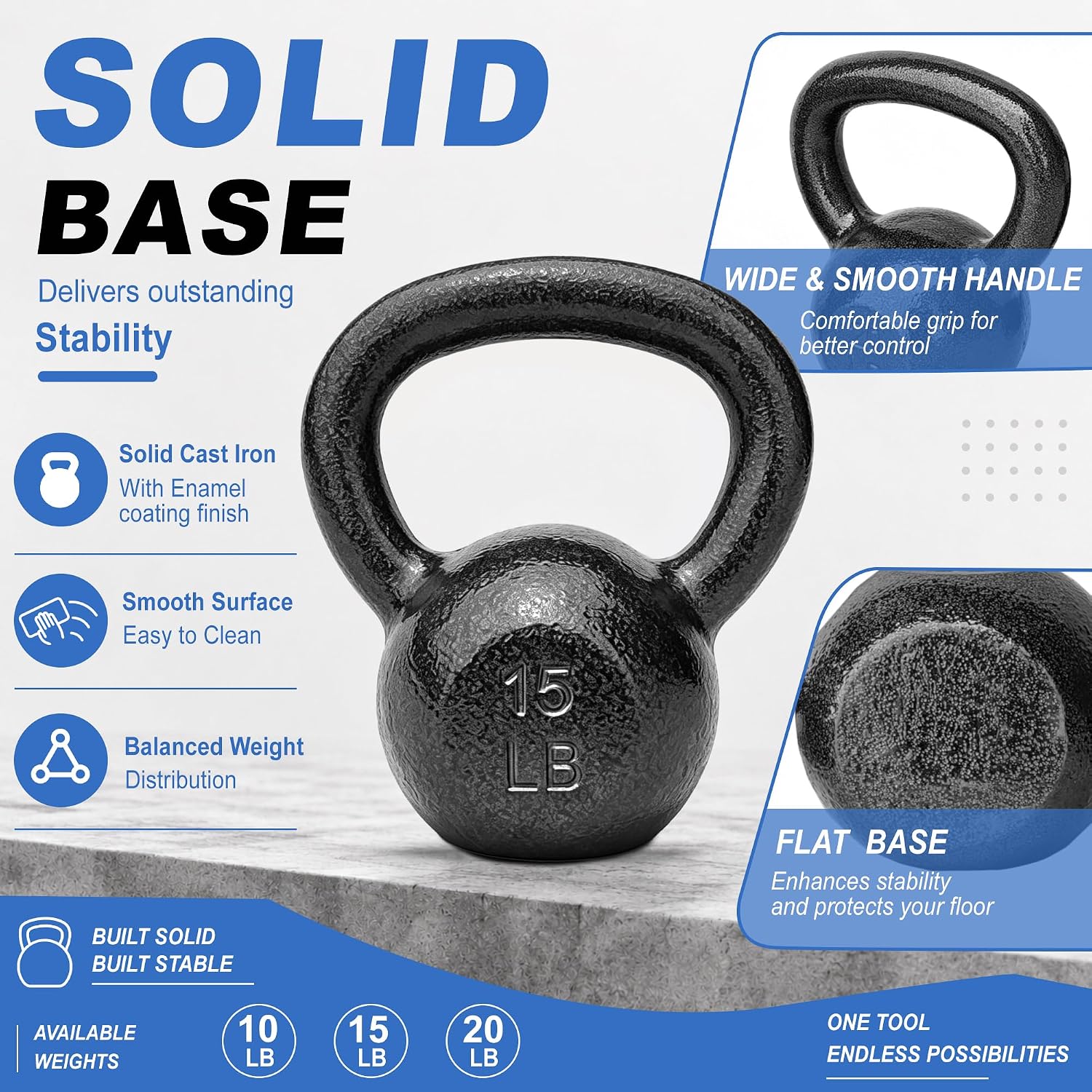 Kettlebells de ferro fundido,  - Kettlebell avaliação e preço